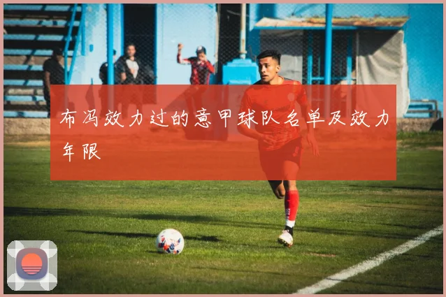 布冯效力过的意甲球队名单及效力年限
